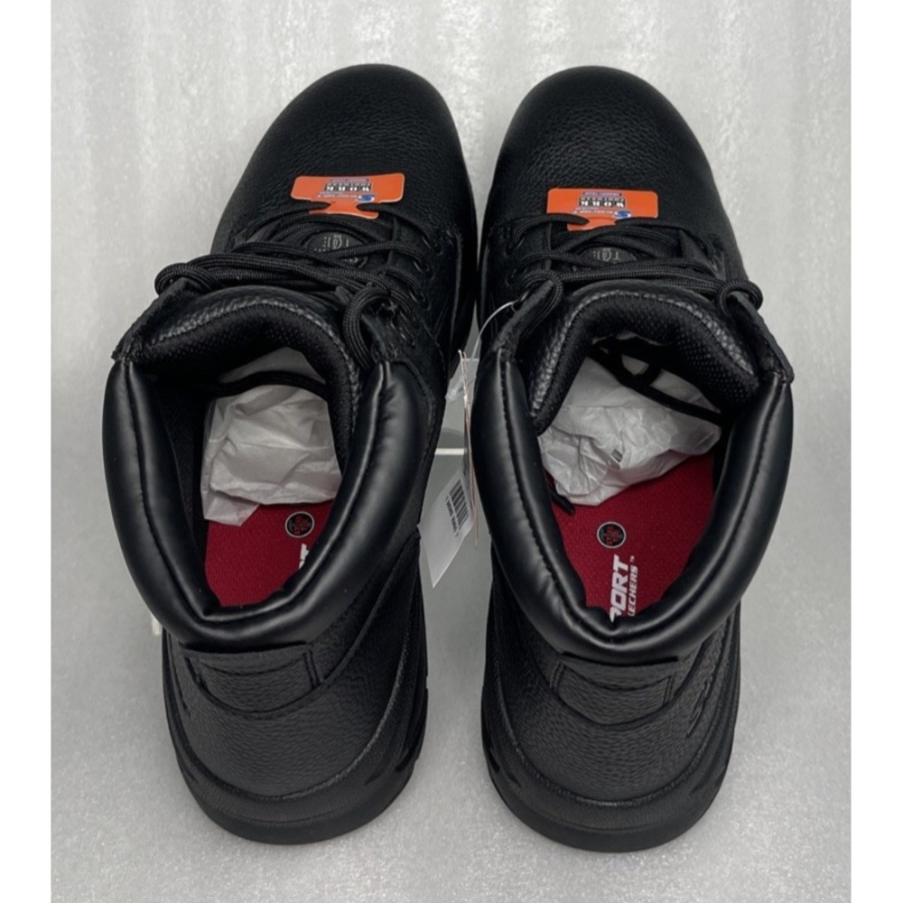 S Sport By Skechers Elton Black Steel Toe Leather Work Boots Men's Size 13‎ NEW - Picture 12 of 16